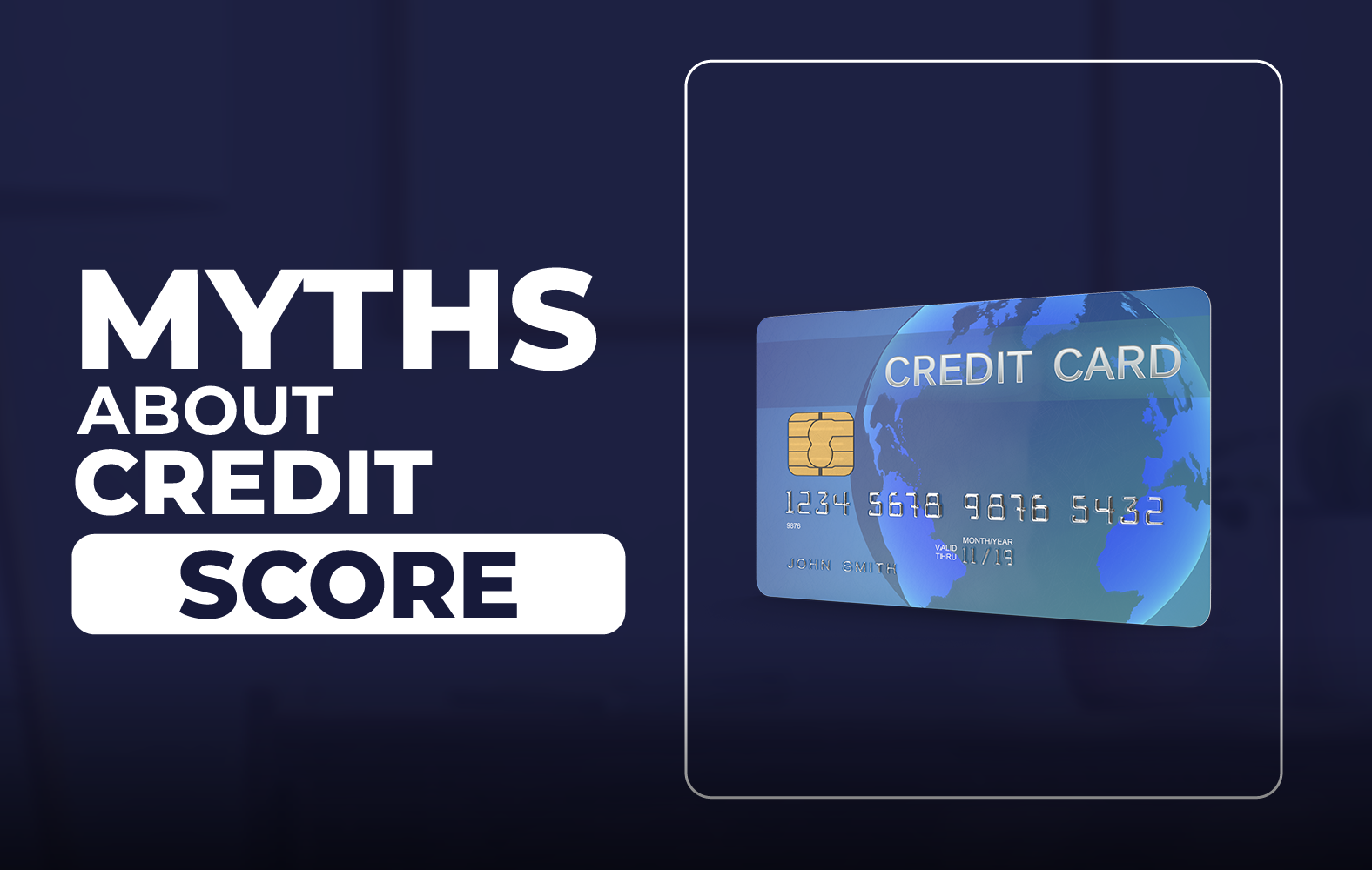 Some myths about credit scores